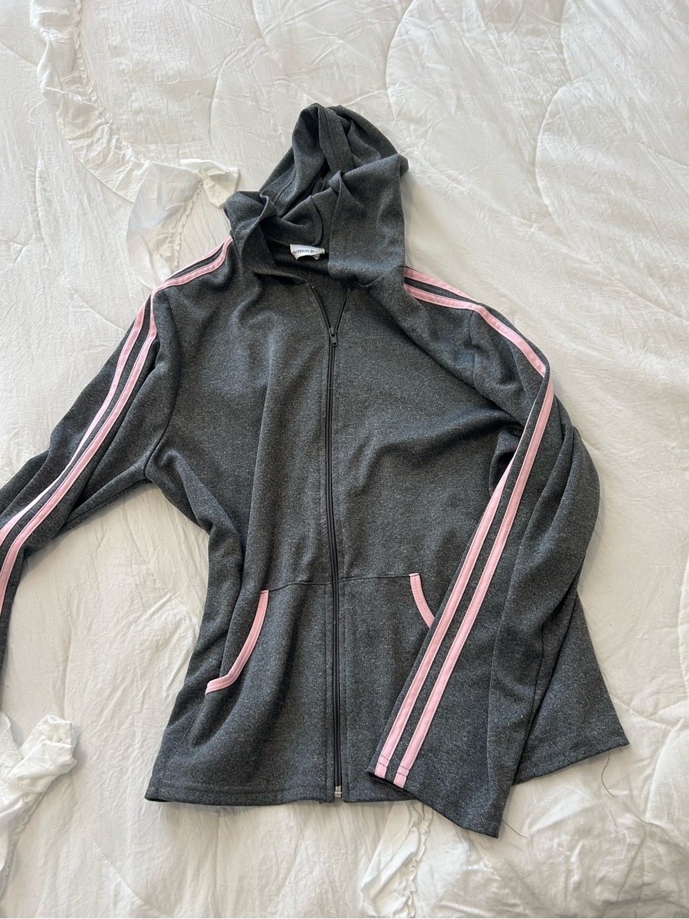 Y2K track style hoodie